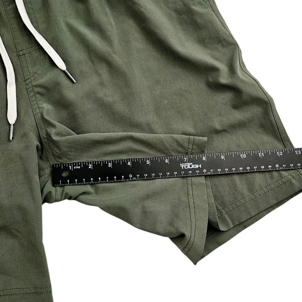 Fair Harbor Mens 2XL Anchor Boardshorts Green Lined Swim Trunk Drawstring Shorts